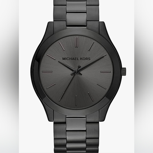 Michael Kors Other - NWT! Michael Kors Men's Black Chrome Style Watch